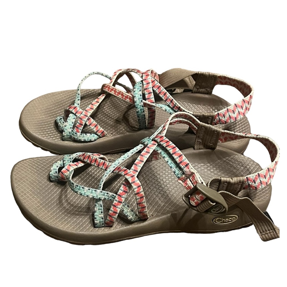 Chaco Women ZX2 Dolman Pine Classic Comfort Sandal blue & pink 10W
